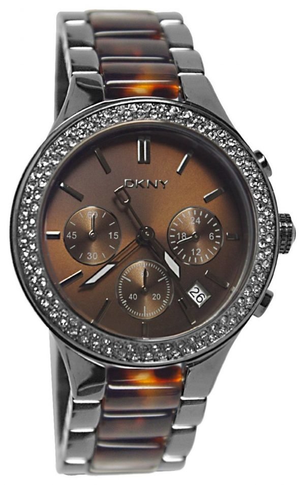 Dkny Chronograph Ny8668 Kello Ruskea / Teräs