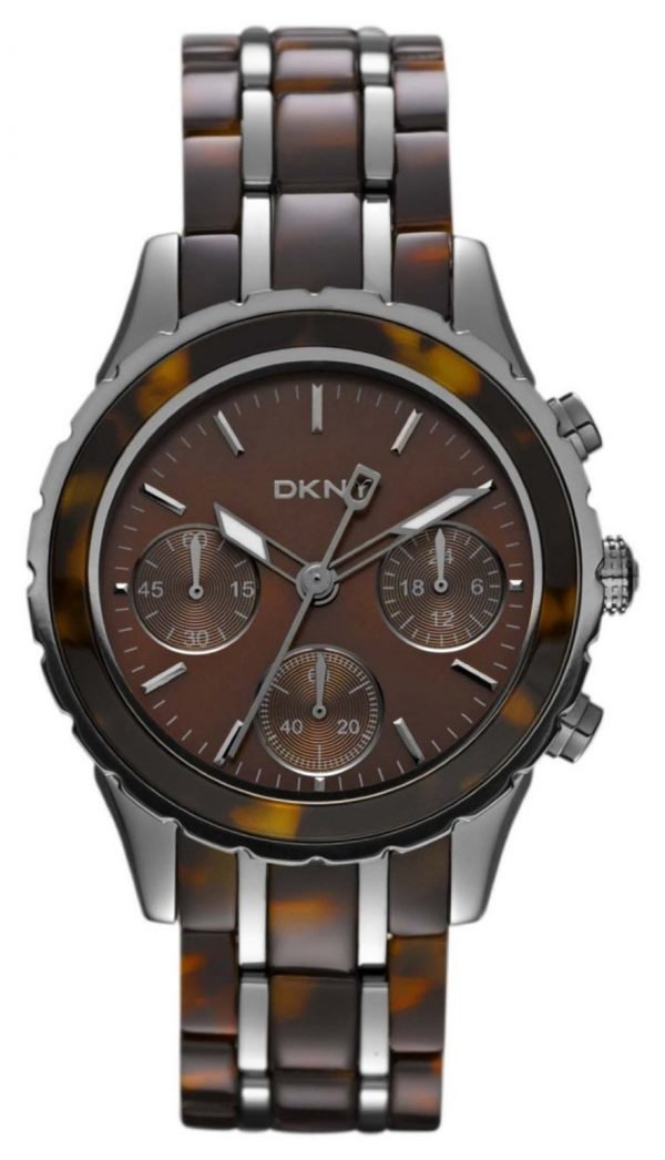 Dkny Chronograph Ny8709 Kello Ruskea / Teräs