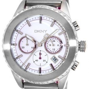 Dkny Chronograph Ny8763 Kello Valkoinen / Kumi