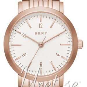 Dkny Crystal Ny2511 Kello Valkoinen / Punakultasävyinen