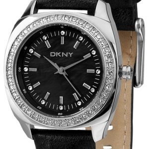 Dkny Crystal Ny4998 Kello Musta / Nahka