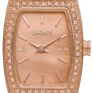 Dkny Crystal Ny8595 Kello Punakultaa / Punakultasävyinen