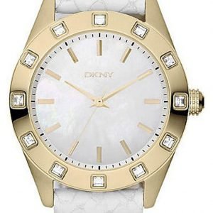 Dkny Crystal Ny8826 Kello Valkoinen / Nahka