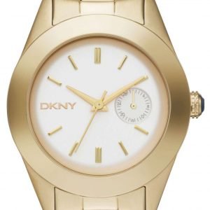 Dkny Jitney Ny2132 Kello Valkoinen / Kullanvärinen Teräs