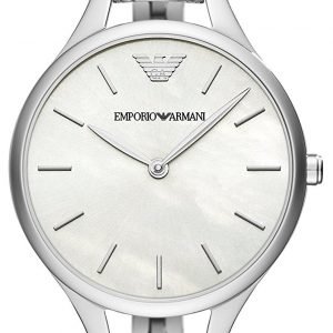 Emporio Armani Ar11054 Kello Valkoinen / Teräs