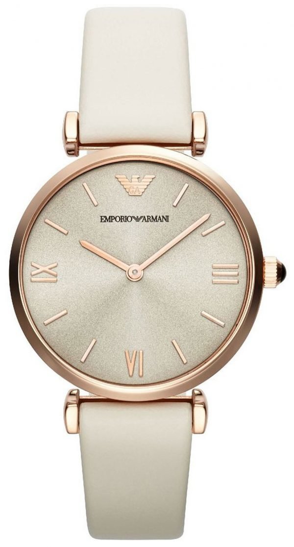 Emporio Armani Classic Ar1769 Kello Beige / Nahka