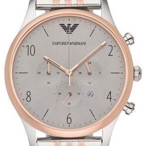 Emporio Armani Classic Ar1864 Kello Hopea / Punakultasävyinen