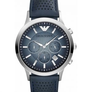 Emporio Armani Classic Ar2473 Kello Sininen / Nahka