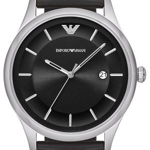 Emporio Armani Dress Ar11020 Kello Musta / Nahka