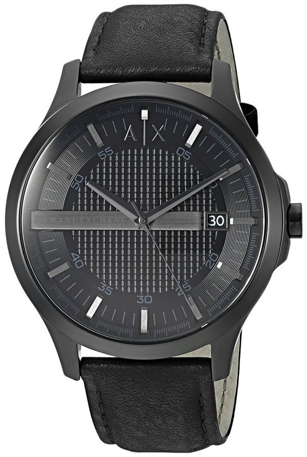 Emporio Armani Exchange Hampton Ax2400 Kello Musta / Nahka