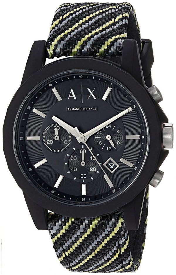 Emporio Armani Exchange Other Ax1334 Kello Musta / Tekstiili