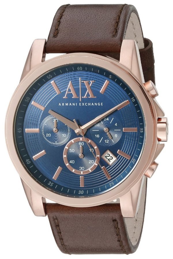 Emporio Armani Exchange Smart Ax2508 Kello Sininen / Nahka