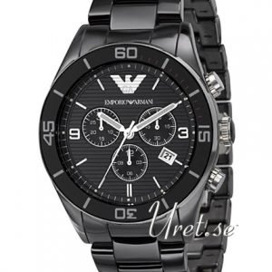 Emporio Armani Franco Ar1421 Kello Musta / Keraaminen