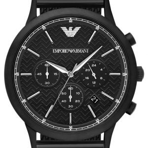 Emporio Armani Renato Ar2498 Kello Musta / Teräs