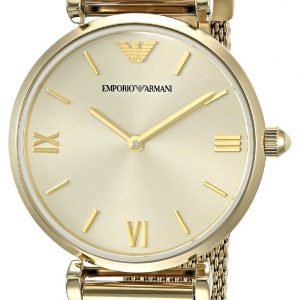 Emporio Armani Retro Ar1957 Kello Samppanja / Kullansävytetty