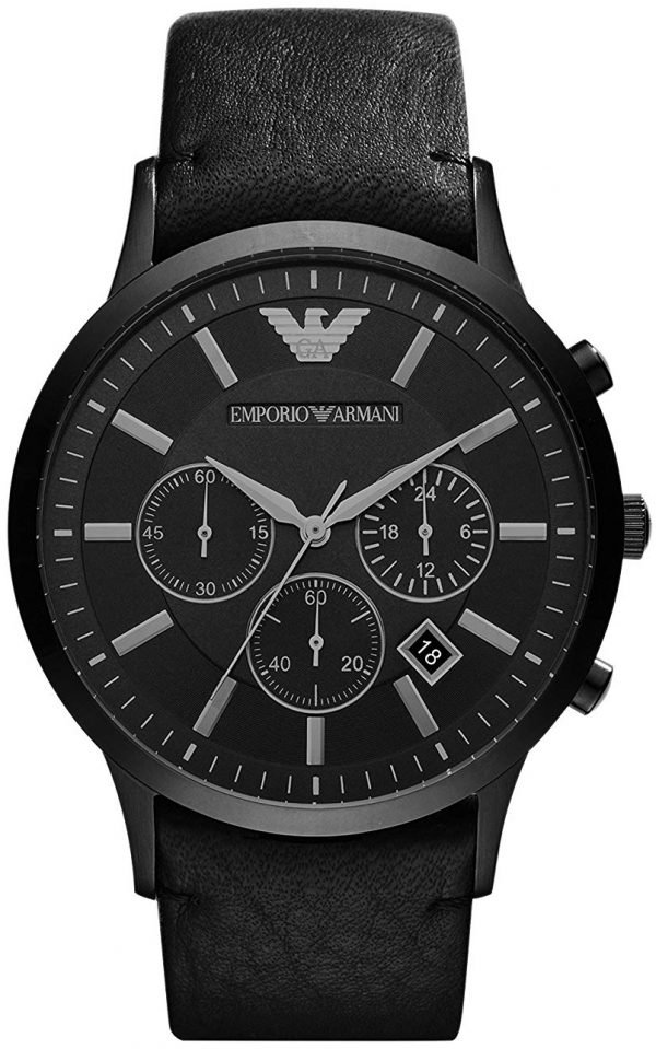 Emporio Armani Sportivo Ar2461 Kello Musta / Nahka