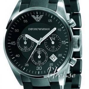 Emporio Armani Sportivo Ar5868 Kello Musta / Teräs