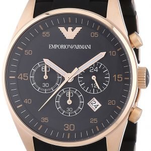 Emporio Armani Sportivo Ar5905 Kello Musta / Punakultasävyinen