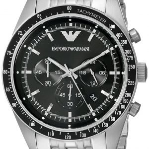 Emporio Armani Sportivo Ar5988 Kello Musta / Teräs