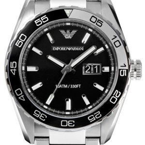 Emporio Armani Sportivo Ar6047 Kello Musta / Teräs