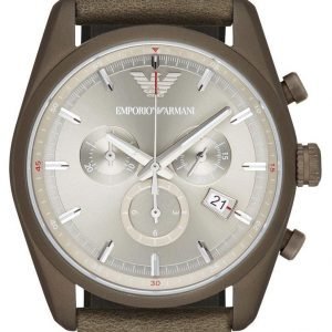 Emporio Armani Sportivo Ar6076 Kello Hopea / Nahka