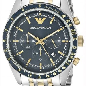 Emporio Armani Sportivo Ar6088 Kello Sininen / Kullansävytetty