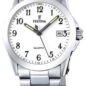 Festina Classic F16377-1 Kello Valkoinen / Teräs