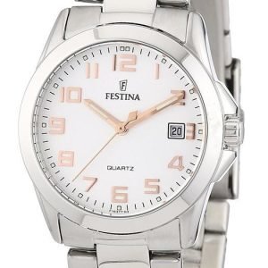 Festina Classic F16377-3 Kello Hopea / Teräs