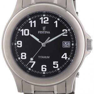 Festina Classic F16458-3 Kello Musta / Titaani