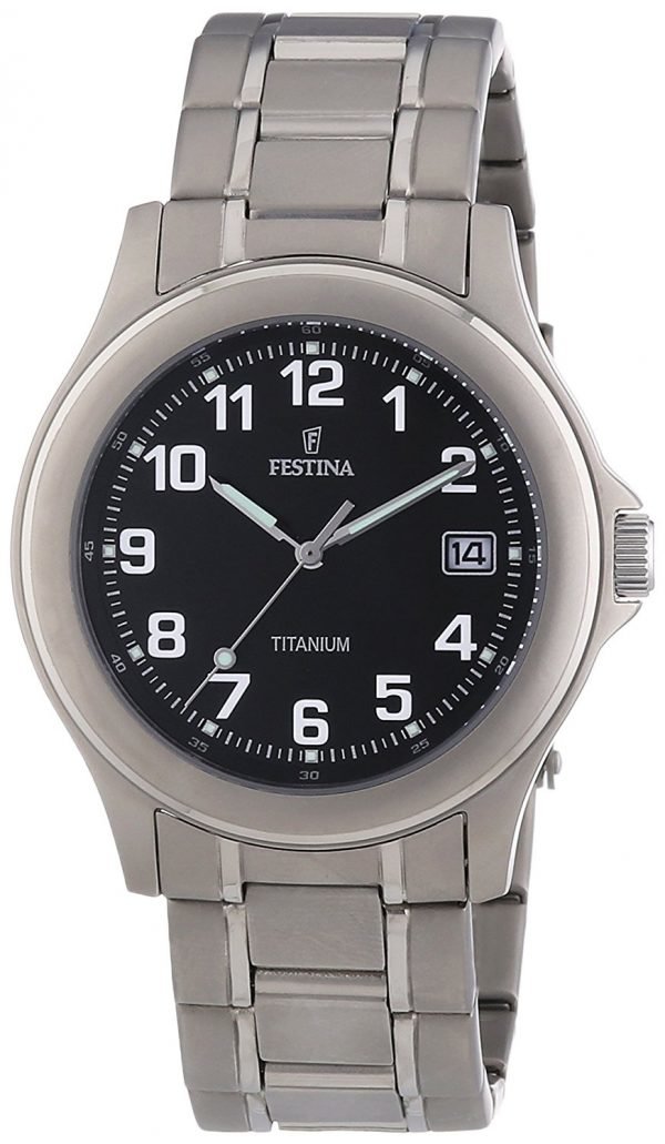 Festina Classic F16458-3 Kello Musta / Titaani