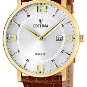 Festina Classic F16478-3 Kello Hopea / Nahka