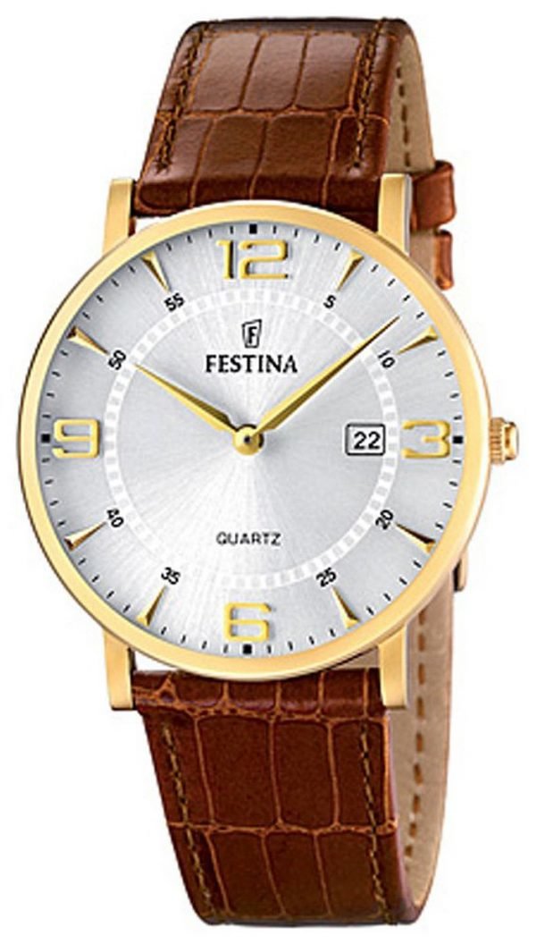 Festina Classic F16478-3 Kello Hopea / Nahka