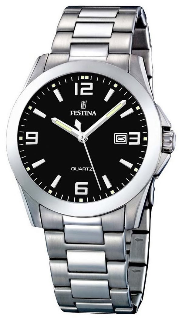 Festina Dress F16376-4 Kello Musta / Teräs