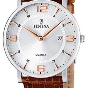 Festina Dress F16476-4 Kello Hopea / Nahka