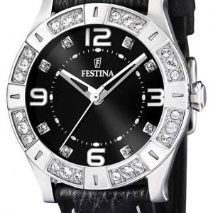 Festina Dress F16537-2 Kello Musta / Nahka