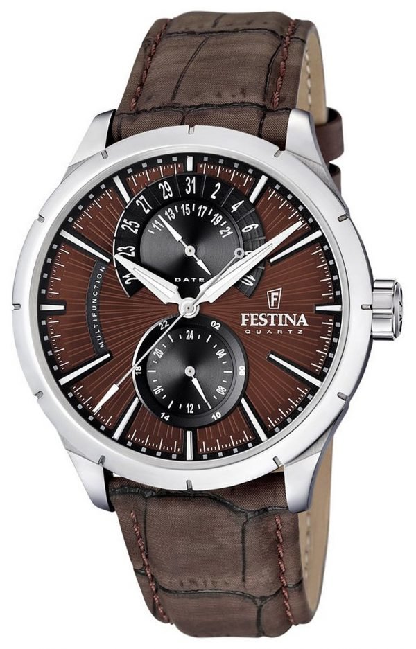 Festina Dress F16573-6 Kello Ruskea / Nahka