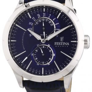 Festina Dress F16573-7 Kello Sininen / Nahka