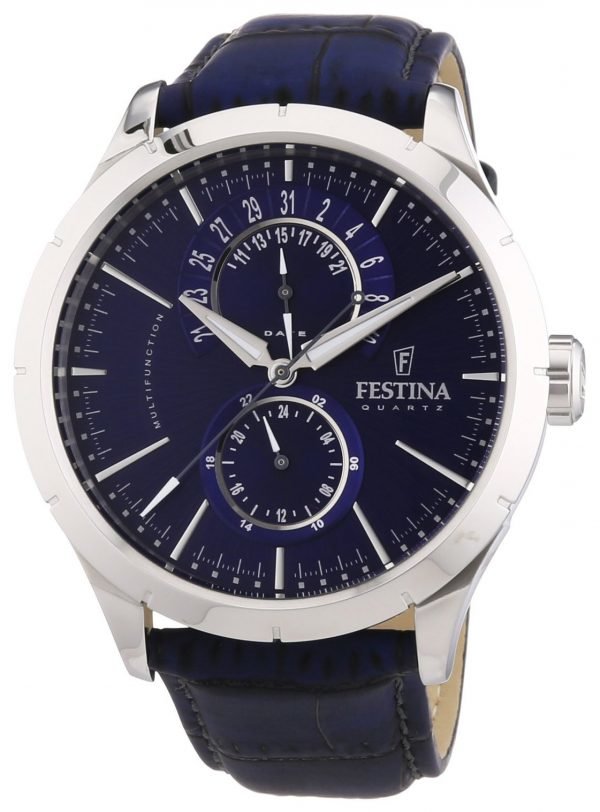 Festina Dress F16573-7 Kello Sininen / Nahka