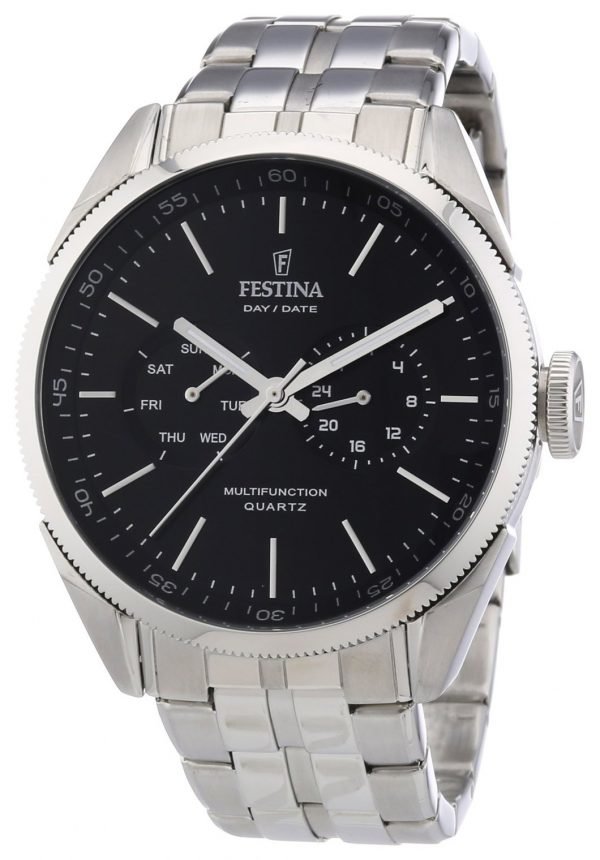 Festina Dress F16630-8 Kello Musta / Teräs