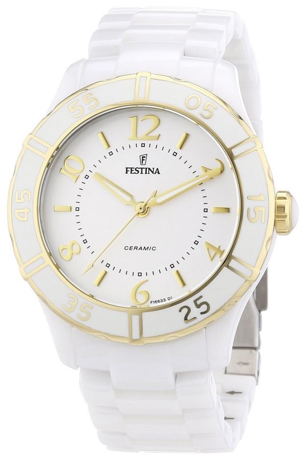 Festina Dress F16633-1 Kello Valkoinen / Keraaminen