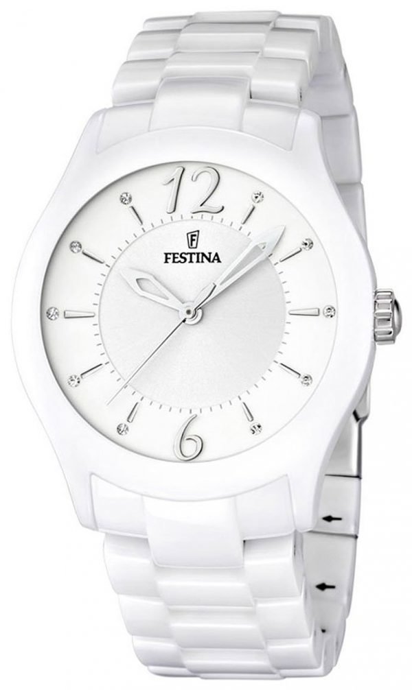 Festina Dress F16638-1 Kello Valkoinen / Keraaminen