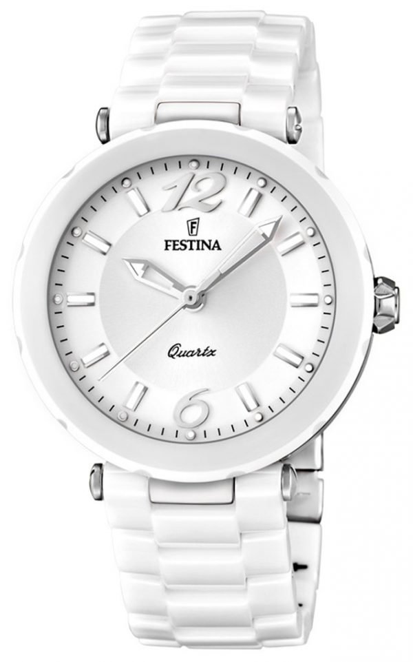 Festina Dress F16640-1 Kello Valkoinen / Keraaminen