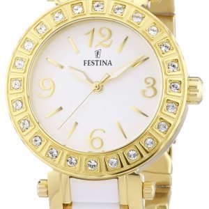 Festina Dress F16644-1 Kello Valkoinen / Kullansävytetty