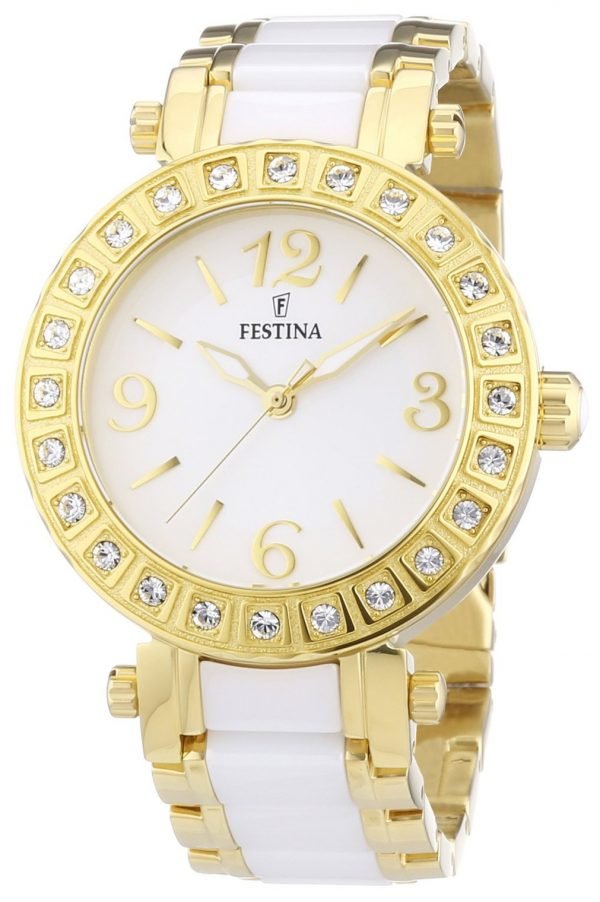 Festina Dress F16644-1 Kello Valkoinen / Kullansävytetty