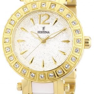 Festina Dress F16644-3 Kello Hopea / Kullansävytetty Teräs