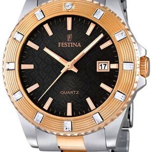 Festina Dress F16687-5 Kello Musta / Punakultasävyinen