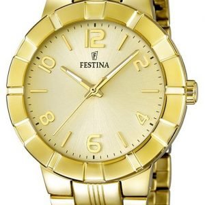 Festina Dress F16713-2 Kello Samppanja / Kullansävytetty