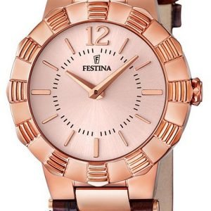 Festina Dress F16736-2 Kello Punakultaa / Nahka