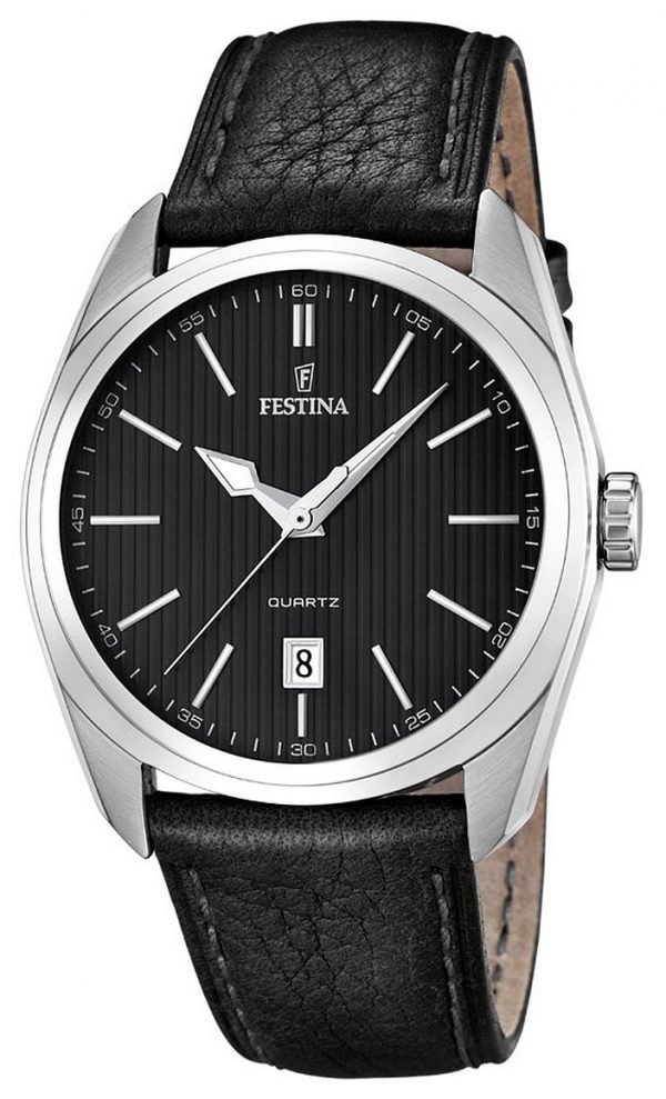 Festina Dress F16777-4 Kello Musta / Nahka