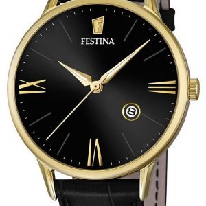 Festina Dress F16825-4 Kello Musta / Nahka